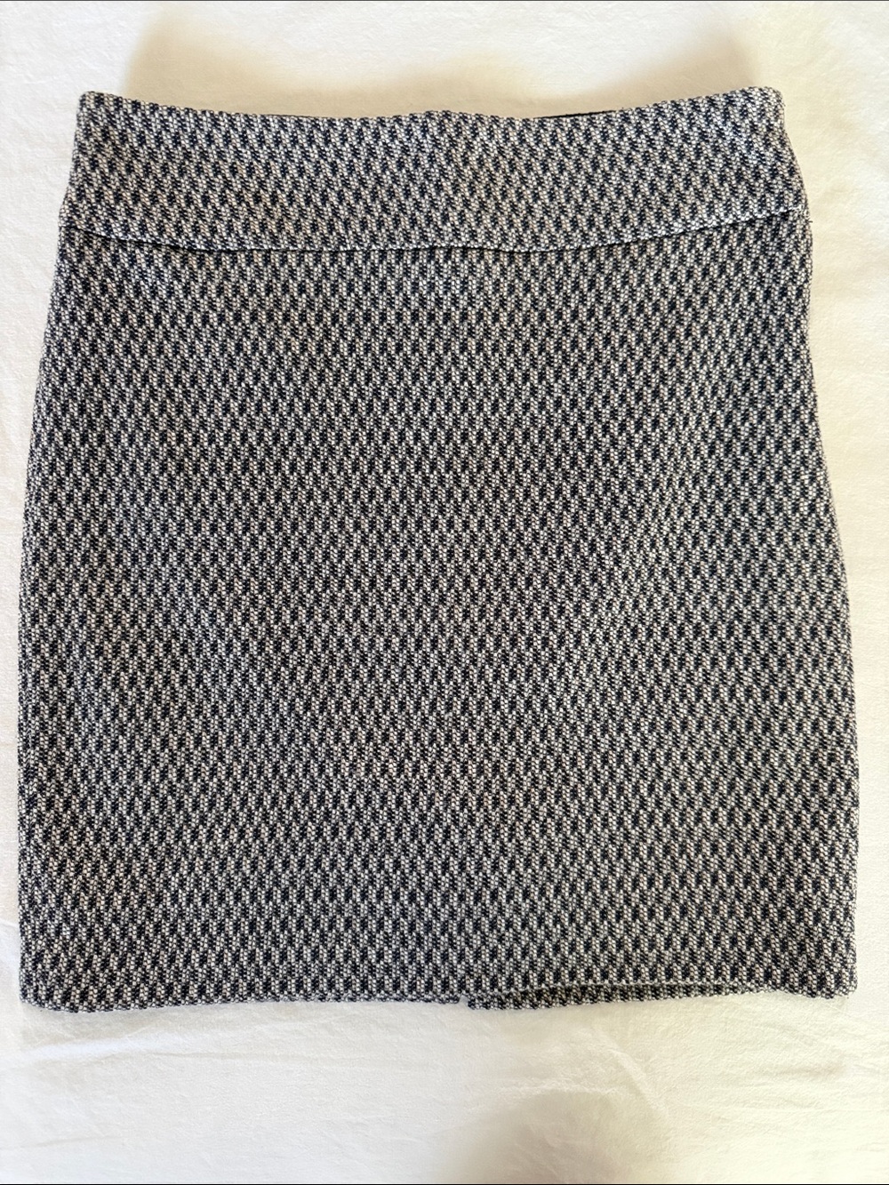 The Limited Navy & White Mini Knit Skirt